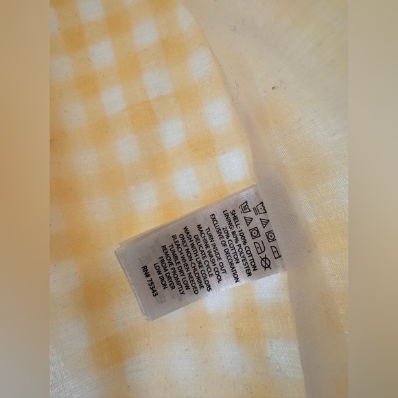 Tommy Bahama Yellow Cotton Dress Sz.4 - Picture 2 of 5